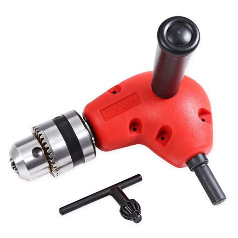 Angle Drill Attachment Three Jaw Chuck Key Adapter Handle 90 Degree