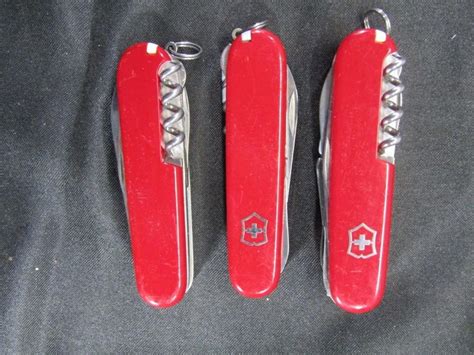 3 Vintage Victorinox Swiss Army Knives