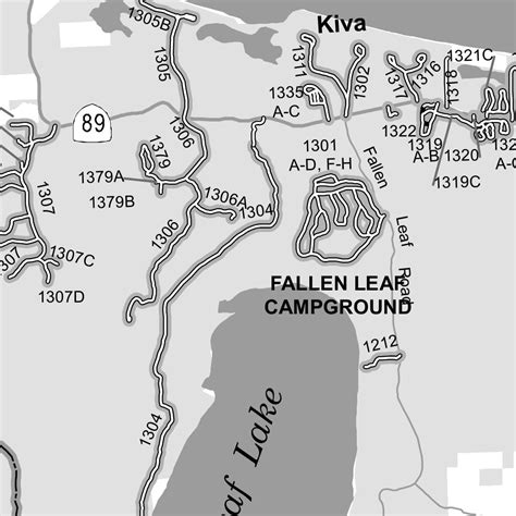 Lake Tahoe Basin Mvum South Map By Us Forest Service R5 Avenza Maps