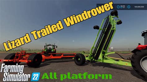 Lizard Trailed Windrower Mod For All Platforms On Fs Youtube