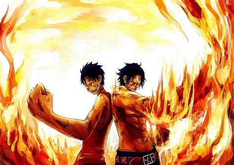 Ace And Luffy Hd Wallpaper Photo Wallpapers