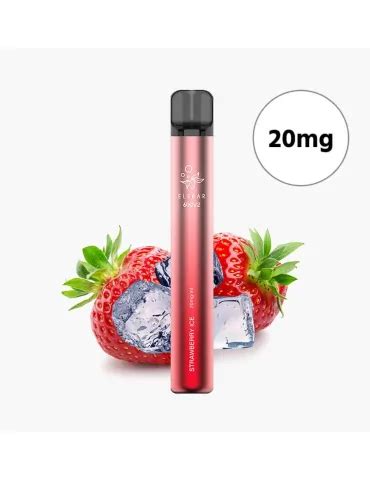 Elf Bar V Puffs Mg Strawberry Ice Mesh Coil Disposable Vape