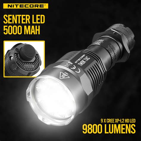 Jual NITECORE Turbo Ready Senter LED CREE XP L2 HD 9800 Lumens TM9K