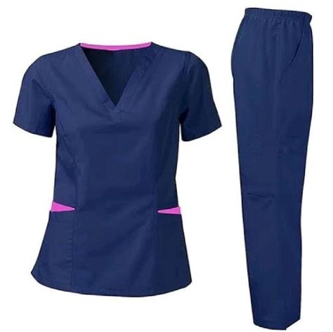 25-35 Age Group Blue With Pink Hospital Staff Uniform, Size: Medium at Rs 350/piece in Coimbatore