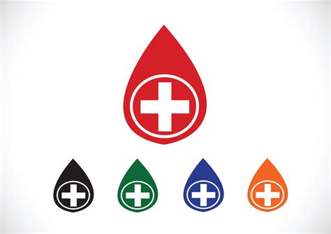 Blood Drop Icons Set 644200 Vector Art At Vecteezy