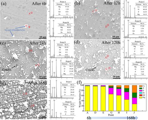 A E Surface Corrosion Morphologies And Eds Results Of Gd Containing