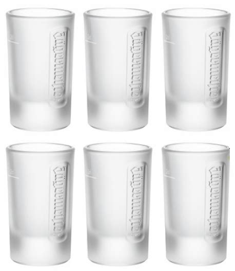 Gläser Jägermeister Shot Glasses weiss ice satiniert 6 Stück