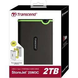 Harga Transcend TS2TSJ25M3C 2TB Storejet 25M3 Hardisk External USB 3.0 ...