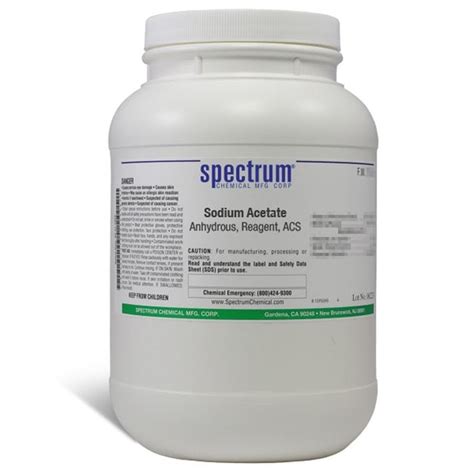 Sodium Acetate Anhydrous ACS 99 Spectrum Fisher Scientific