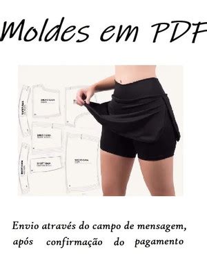 Molde Short Saia Inf Envio Por E Mail Pdf E Corel Compre Produtos