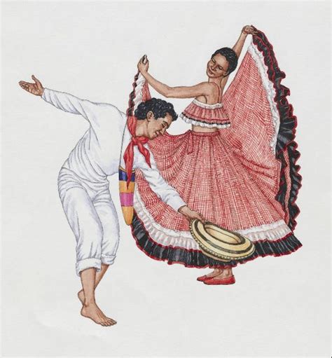 Cumbia Cumbia Folk Dance Colombian Art