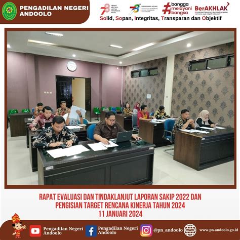 Rapat Evaluasi Dan Tindaklanjut Laporan Sakip Dan Pengisian Target