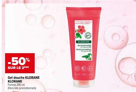 Promo Gel Douche Klorane Chez Carrefour Parapharmacie Icatalogue Fr