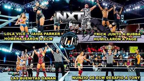 Nxt De Noviembre De An Lisis Picante By Nick The Guy Wwenxt