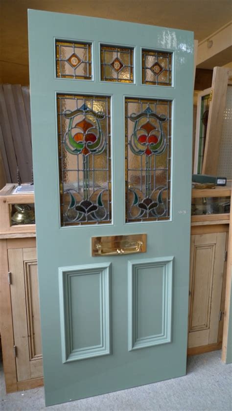 Art Nouveau Stained Glass Door Front Door Stained Glass Doors Company