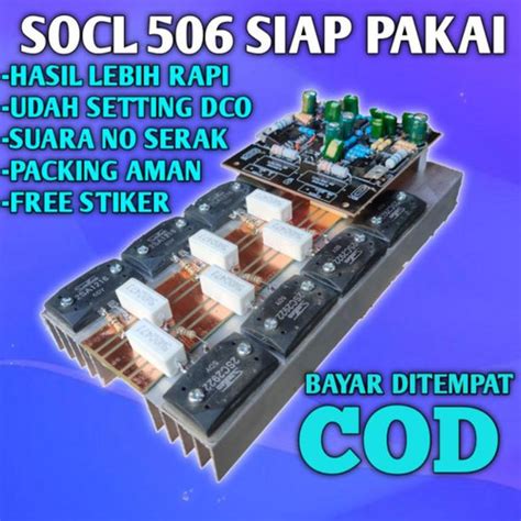 Jual Kit Power Amplifier Socl 506 Plus Final Socl 506 Balap Driver Jakarta Barat