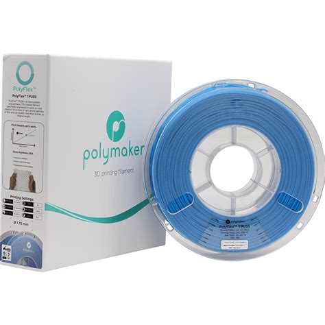 Polymaker Polyflex Tpu 95a 175mm Blue Filament 750gms 3d Filaprint