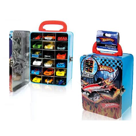Box plechový na 18 autíček Hot Wheels Maxíkovy hračky