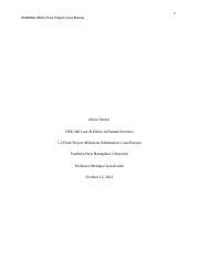 HSE 340 Final Project Case Review Docx 1 RUNNING HEAD Final Project