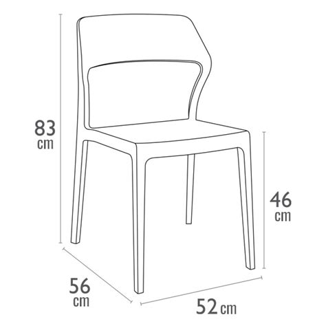 Chaise Snow Par Siesta Noir Polypropyl Ne Renforc De Fibre De Verre