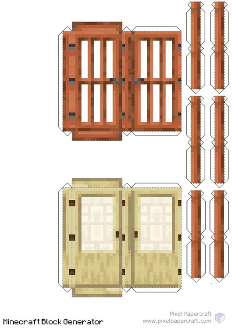 Pixel Papercraft Doors 3d 119 The Wild Update