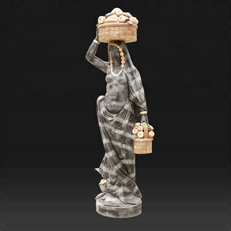 China Well Designed Angel Garden Statues Mix Color Garden Life Size Marble African Nude Female