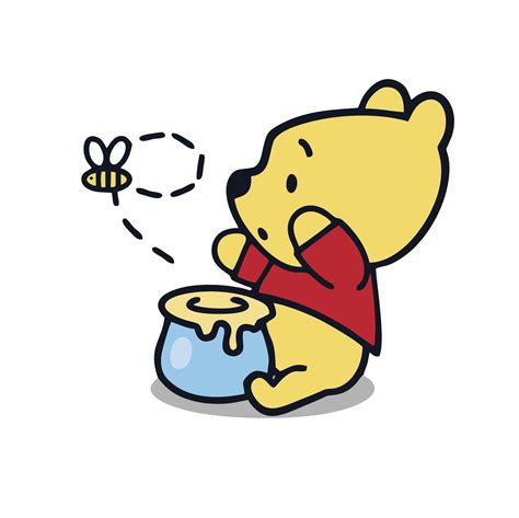 Winnie el pooh poses bebé 23450368 Vector en Vecteezy