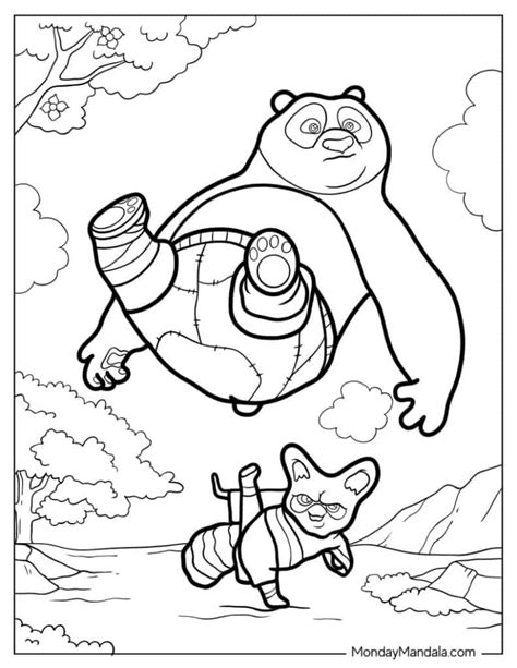 Kong Fu Panda Coloring Pages