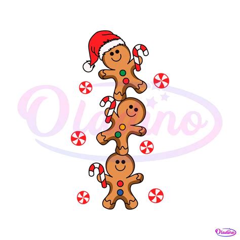 Cute Gingerbread Christmas Svg