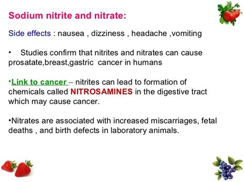 Nitrates In Food Side Effects - 5 Food Additives to Avoid and Their ...