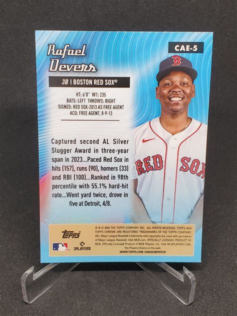 2024 Topps Chrome Rafael Devers All Etch Insert Refractor Boston Red