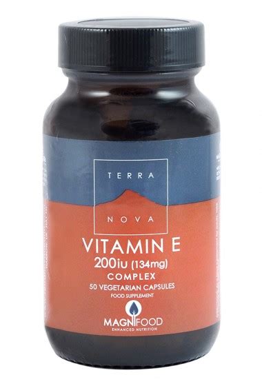 Terra Nova Vitamin E 200iu 134mg Complex 50 Caps Subra