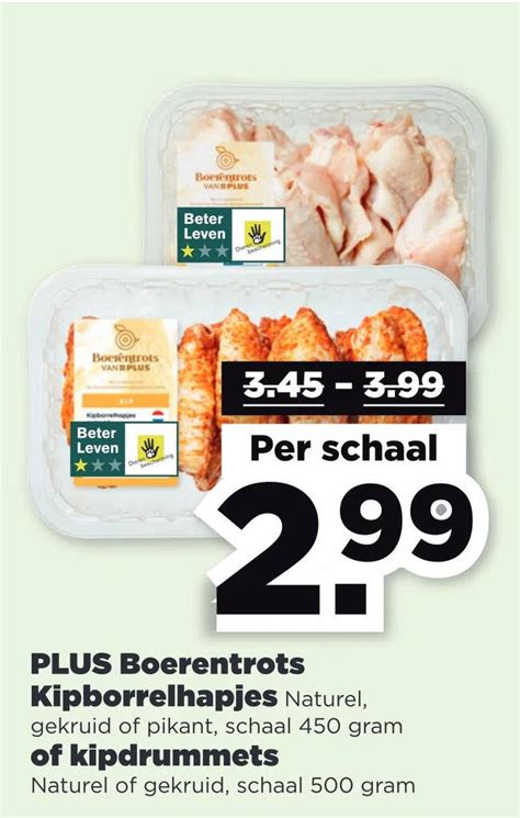 Plus Boerentrots Kipborrelhapjes Naturel Gekruid Of Pikant Schaal