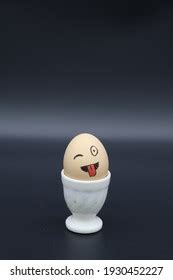 Egg On Face Emoji Black Background Stock Photo 1930452218 | Shutterstock