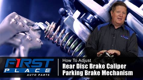 How To Adjust Rear Disc Brake Caliper Parking Brake Mechanism YouTube