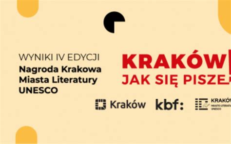 Wyniki Iv Edycji Konkursu O Nagrod Krakowa Miasta Literatury Unesco