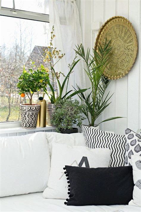 Stunning Indoor Plant Corner Ideas White Living Room Decor Plant