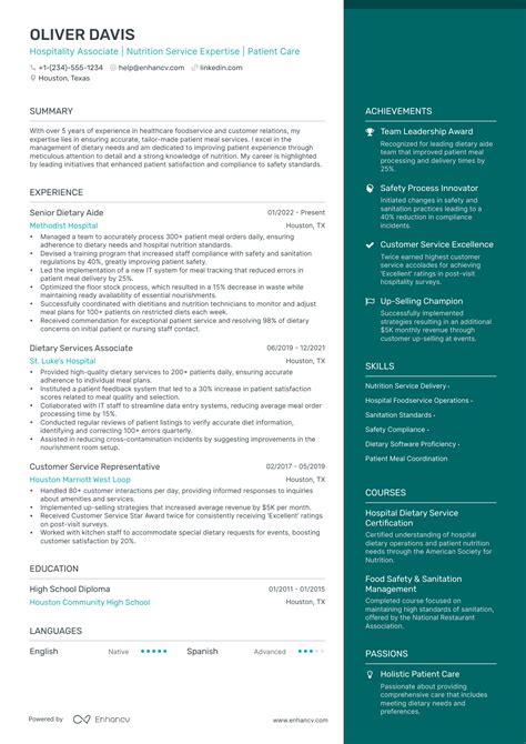 5 Hospitality Resume Examples And Guide For 2024