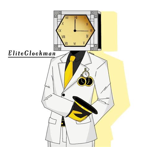 Elite Clockman Fan Art ในปี 2024 การวาดรูปร่าง ไอเดียรูปโปรไฟล์