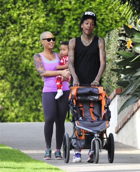 Amber Rose & Wiz Khalifa Take Their Boy For A Stroll | Celeb Baby Laundry