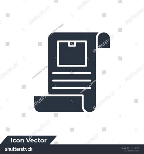 Invoice Icon Logo Vector Illustration Bill Stock Vector (Royalty Free ...