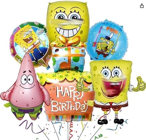 Amazon.com: 6pcs happy birthday balloons party supllies theme ...