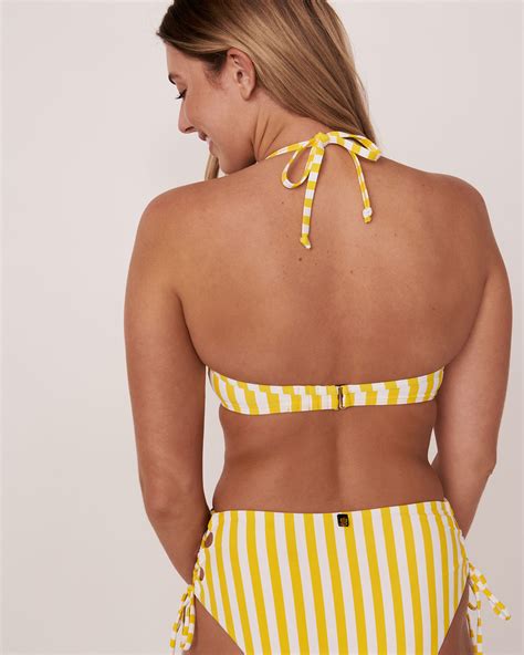 La Vie En Rose Yellow Submarine Recycled Fibers Push Up Bikini Top