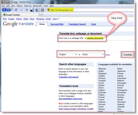 How To Translate Documents Or WebSites With Google Translator