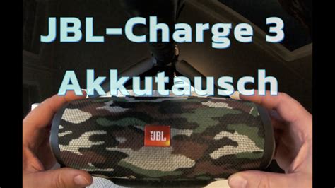 JBL Charge 3 Akkutausch wechseln defekt DIY Tutorial Akku lädt nicht