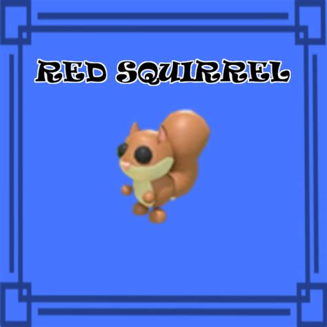 Red Squirrel NORMAL NO POTION Adopt Me Buy Adopt Me Pets Buy Adopt