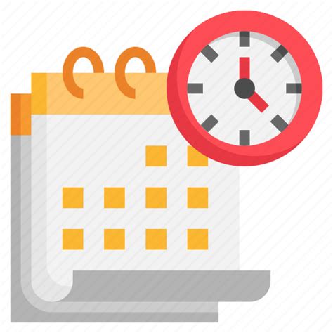 Schedule Calendar Clock Date Time Icon Download On Iconfinder