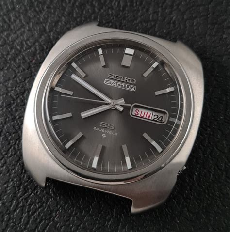 Seiko NO RESERVE PRICE 5 ACTUS JUMBO BODY GREY DIAL Catawiki