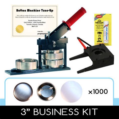 3 Button Maker Kit For Do It Yourself Button Making People Power Press For Custom Buttons