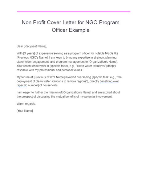 Non Profit Cover Letter 23 Examples Pdf